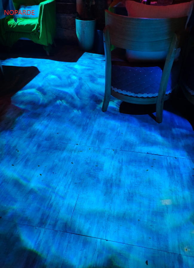 water projector in bars to decorate the mood