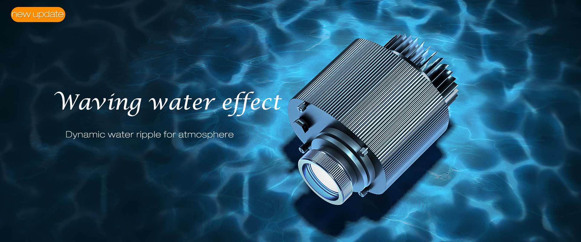 dynamic water ripple realistic light DMX512 syn color automatic change