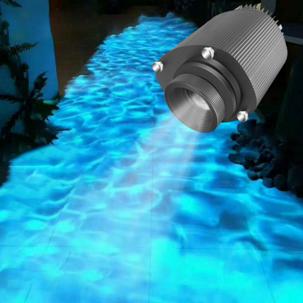 The water waving projectors help urban lighting