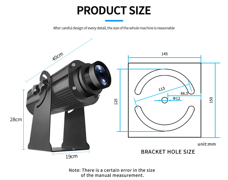 Customized Safety Sign Projector 200W Outdoor Waterproof Indoor Non ...