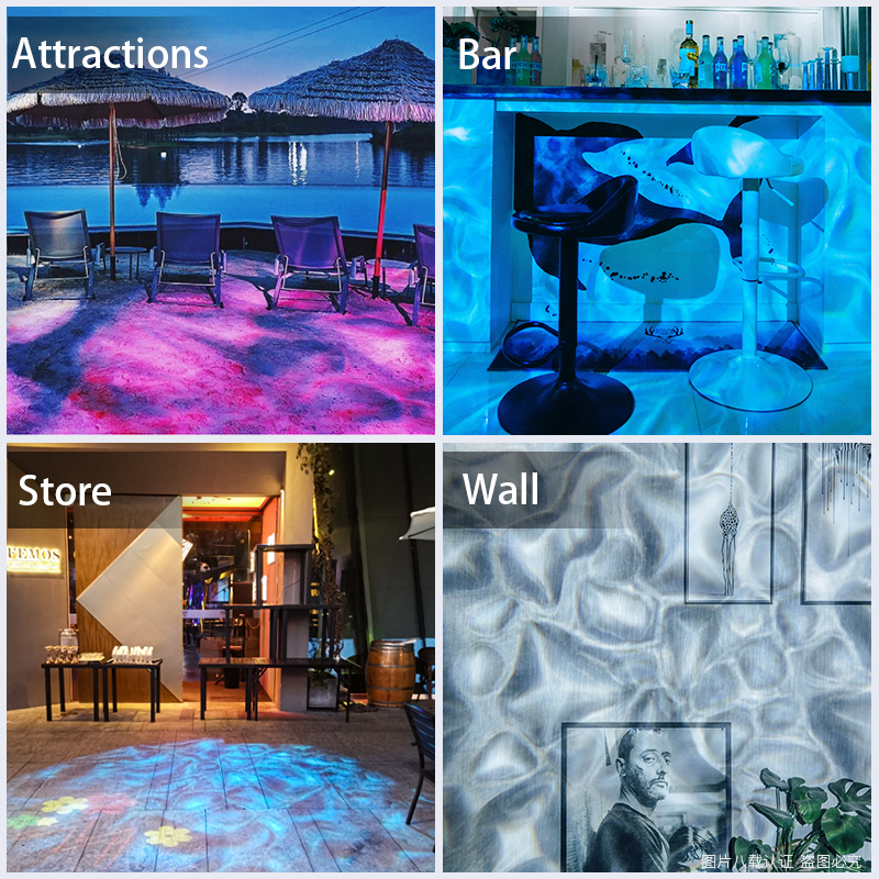 Can the water wave projection lamp be used on the home decoration？