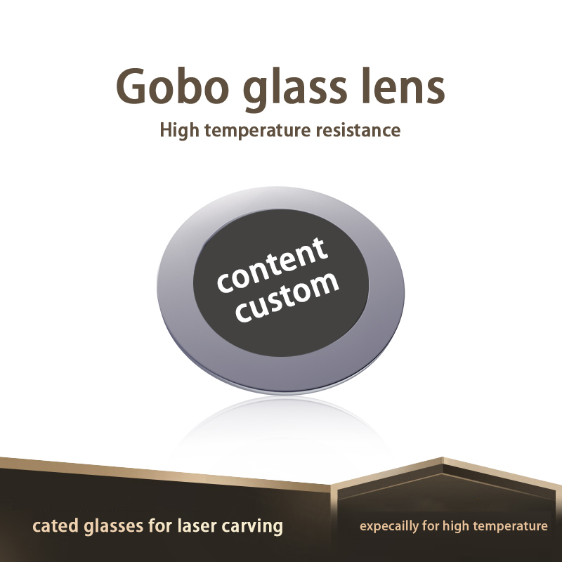 Logo Projector Pattern Glass Lens Advertising Text Gobo Lens Customized Sign Projector Lenses
