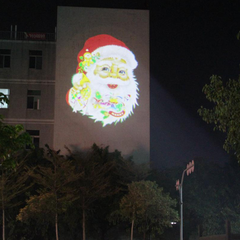 Ground projection light operation scene experience - Noparde logo gobo ...