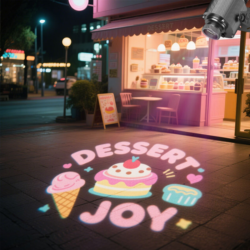 Custom Logo Light Projector Rotating Waterproof Solution for Storefronts – Revolutionize Your Store’s Visibility​