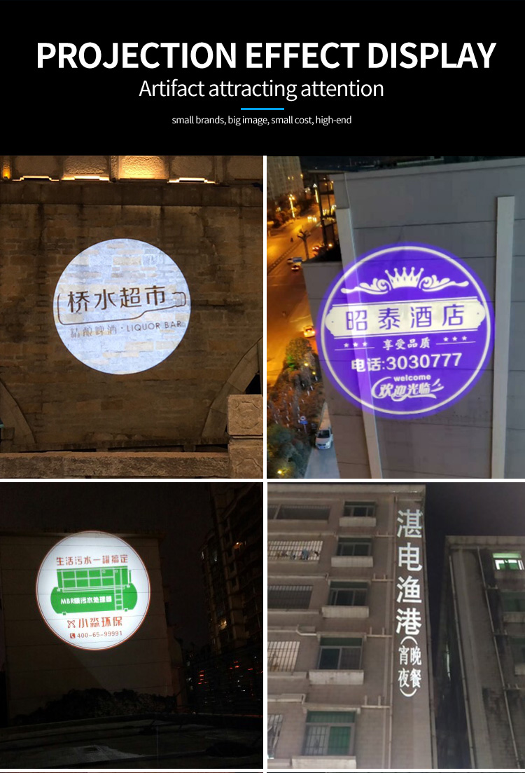 Laser Projector Raffle Ad 200W/300W High Power Laser Projector: Easy Custom ADS Logo Gobo for ...