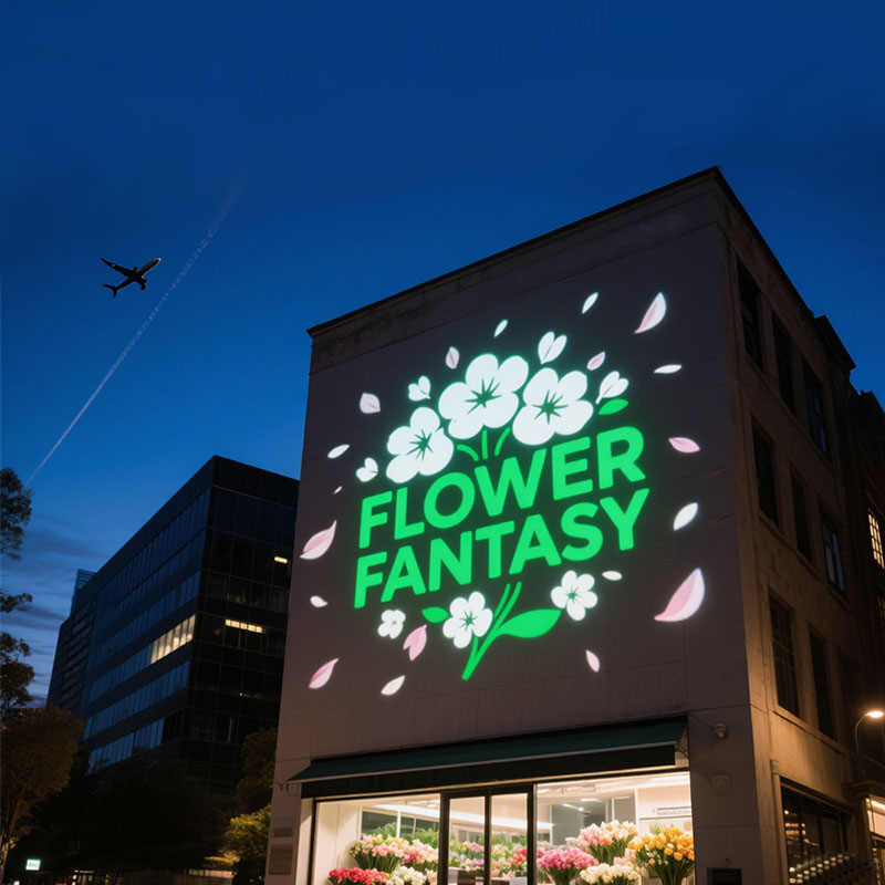 200W Outdoor Waterproof Gobo Projector: Rotatable Design for Festivals, Events & Landscape Lighting – Versatile & Bright!