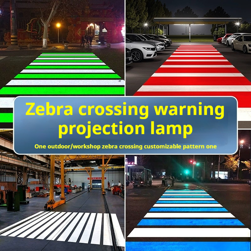 Waterproof Zebra Crossing Projection Light High Def Quick Setup Waterproof Zebra Crossing Projection Light High Def Quick Setup