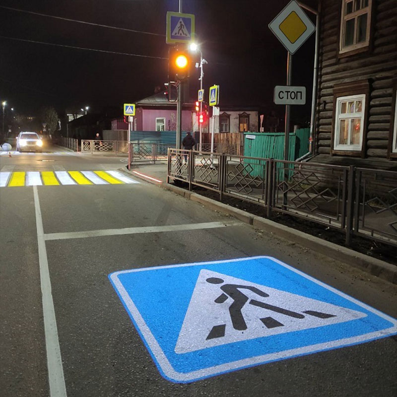 LED Crosswalk Sign Projector: Ultra-Bright, Weatherproof & Energy-Saving – Enhance Pedestrian Safety with Clear, Day-Night Visibility & Quick Easy Installation