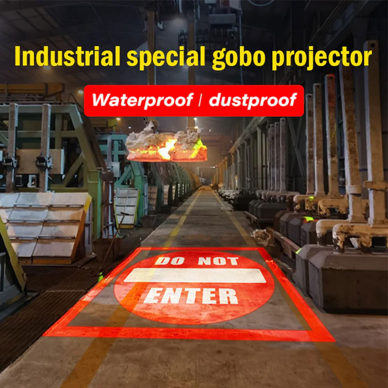 Noparde 80w NEW Safety Signs LED Projectors – Waterproof Outdoor/Indoor Safety Warning Light, Road/Construction Site Safety Sign Projector with Remote Control