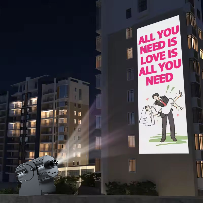 High-Power Wall Advertising Gobo Projector: Redefining Advertising with Advanced Projection Technology.