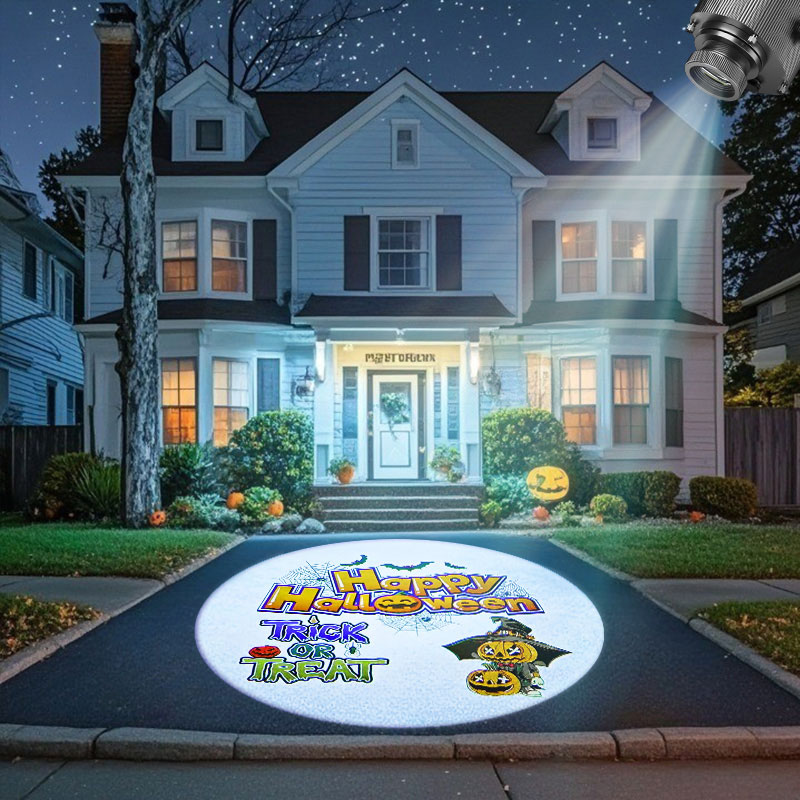 80w Gobo Projector Lights: Brighten Christmas & New Year with Festive Patterns–Easy Setup, Vivid Projections, Perfect for Homes/Events. Elevate Holidays Now!