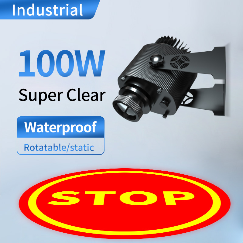 100w SafetyCast Virtual Sign Projector: Enhance Construction Site Safety