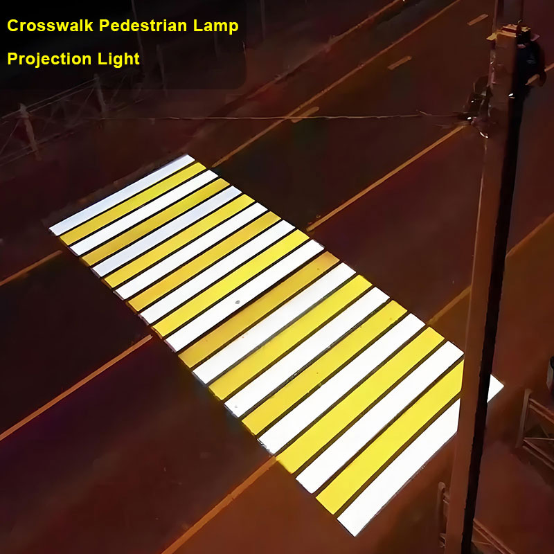 300W LED Zebra Crossing Projector: Durable IP65 Anti-Glare Easy Setup Urban Pedestrian & Road Safety Light
