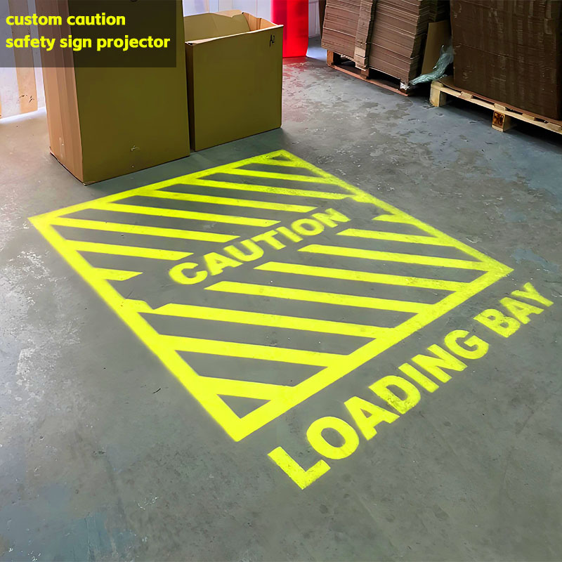 200W Easy Installation IP65 Customized Safety Sign Projector: Rotating Static Traffic Zebra