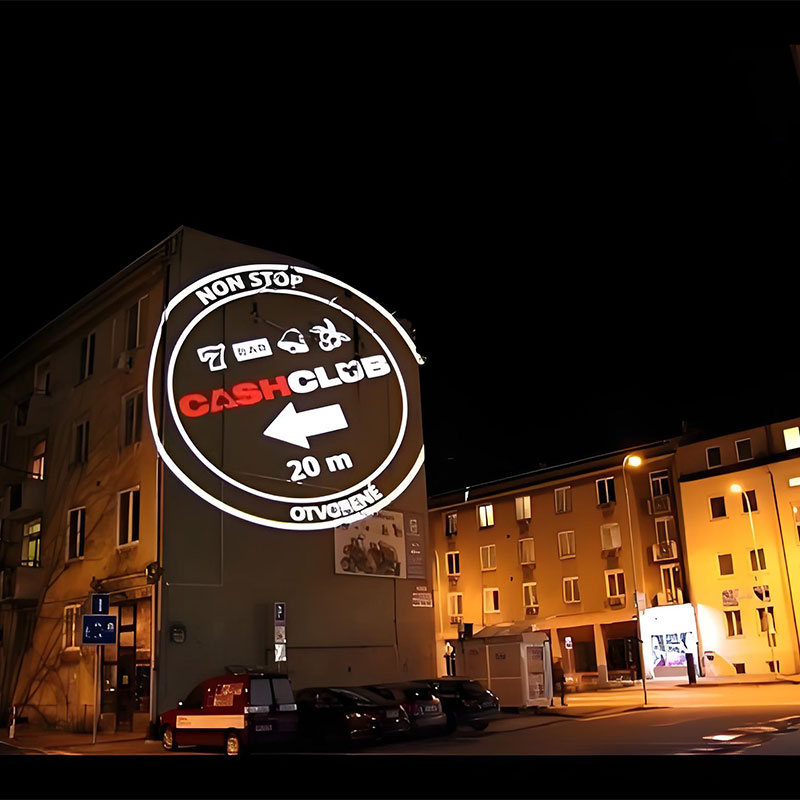 Wall Advertising Projection Lamp: Works Quickly + Clear Logos for Storefront/Office Walls