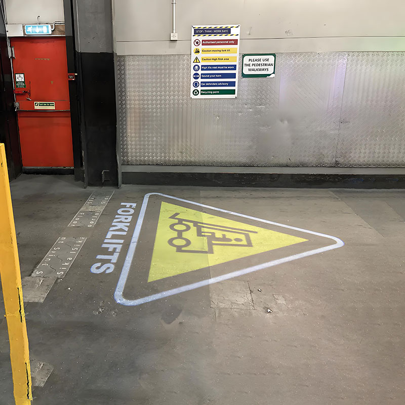 forklifts-sign-projector