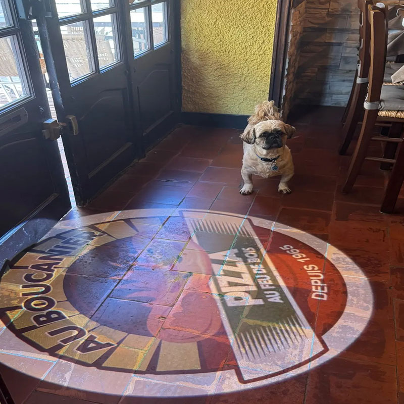 Noparde 100W Commercial Gobo IP65 High Brightness Install