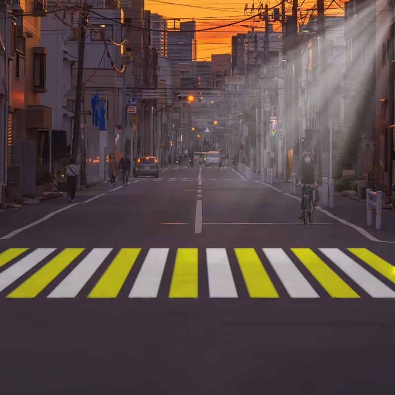 Road-zebra-projection-light