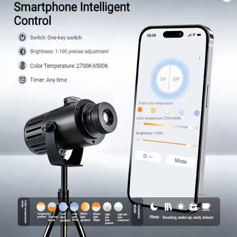 App Controlled Smart Logo Projection Lights for Professional Brand Display