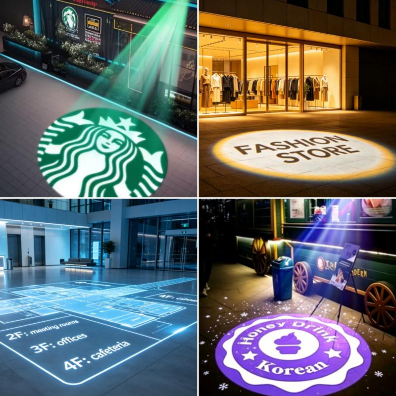 waterproof logo projector for shop