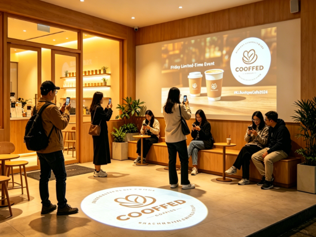 Coffee Brand Logo Projector