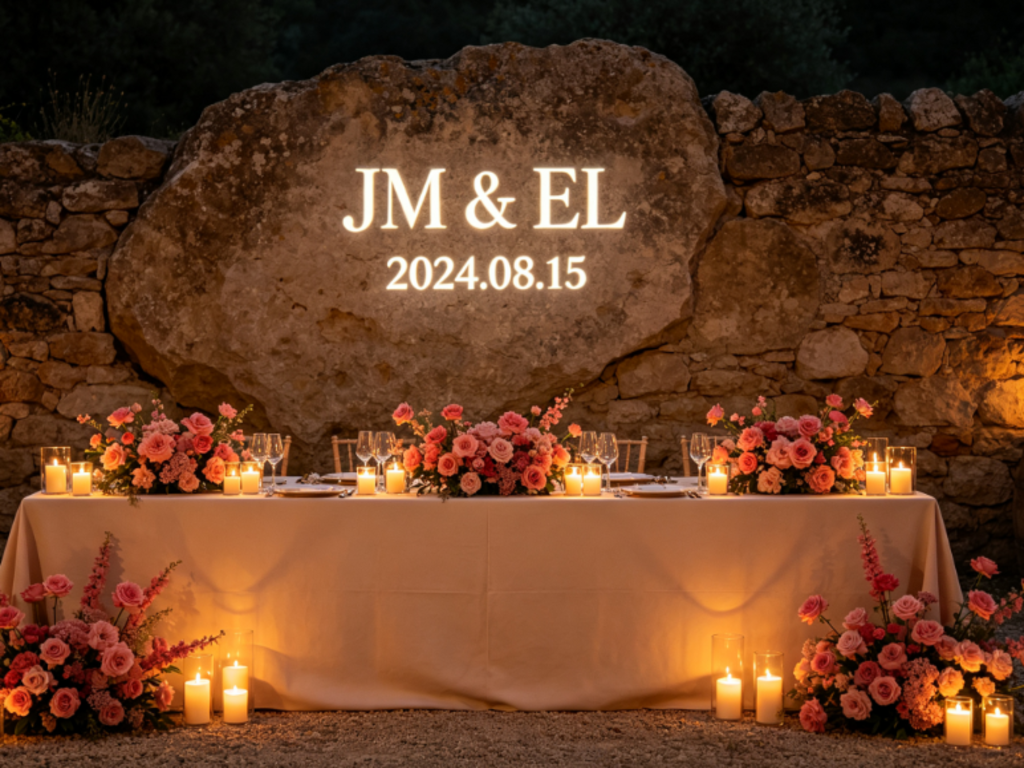 Tuscany Stone Wall Wedding