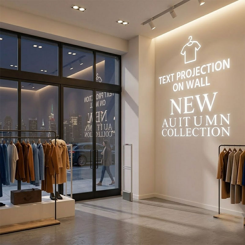 text-projection-on-wall