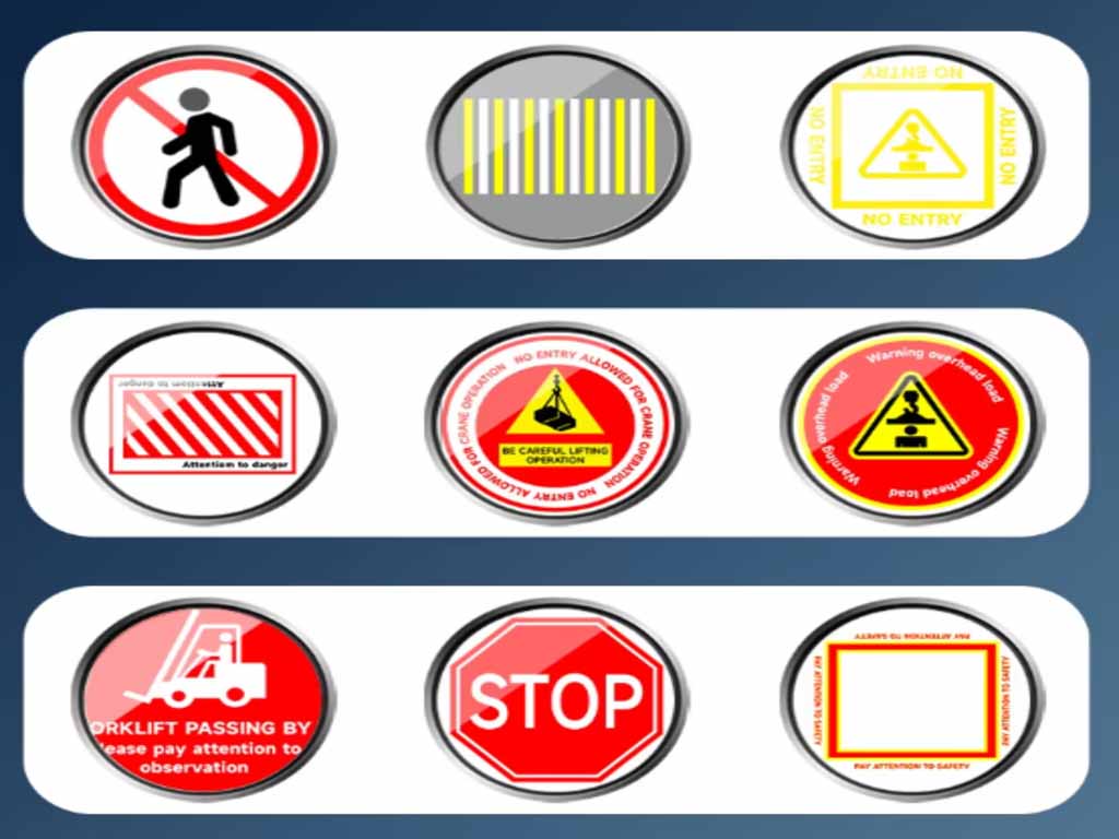On-site projection effect supporting the selected visual marking solution