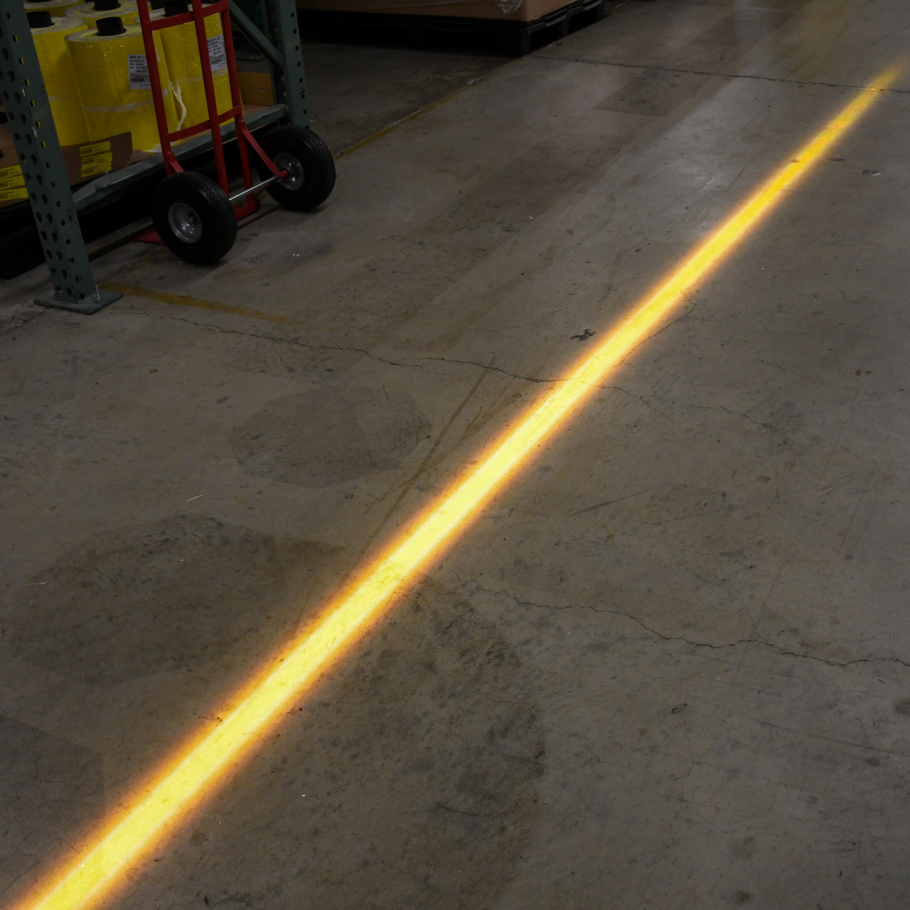 yellow line projector