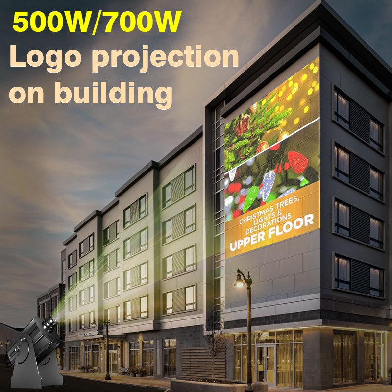 500W Outdoor Building Projector | Commercial Business Logo Projector