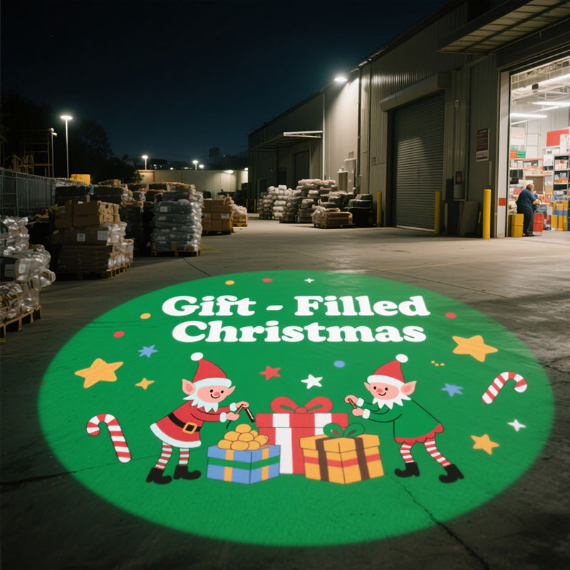 Holiday Gobo Projector | Halloween Christmas Happy New Year Pattern Light