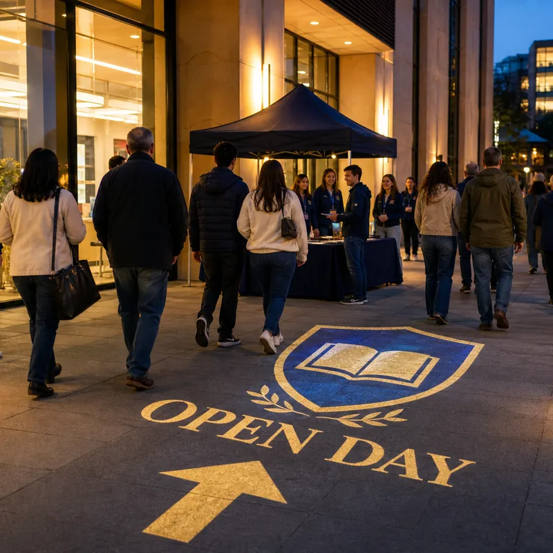 Can a Custom Logo Projector Make a University Open Day More Memorable?