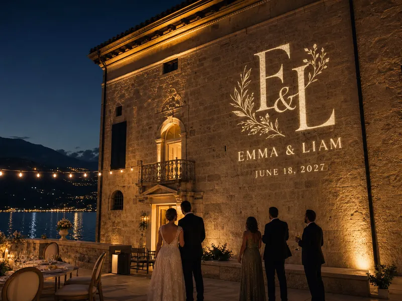 spotlight-with-logo-outdoor-wedding